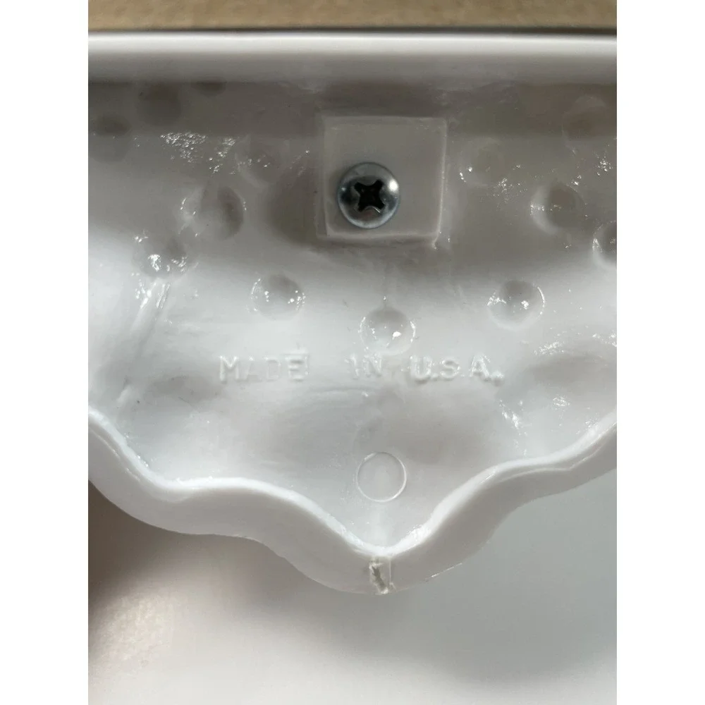 Vtg 1984 Burwood Hobnail Plastic Mirror‎ Wall Sconces Candle Holders Set Of 5